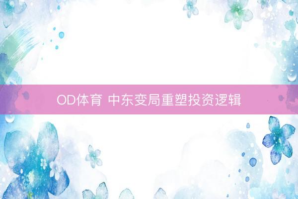 OD体育 中东变局重塑投资逻辑