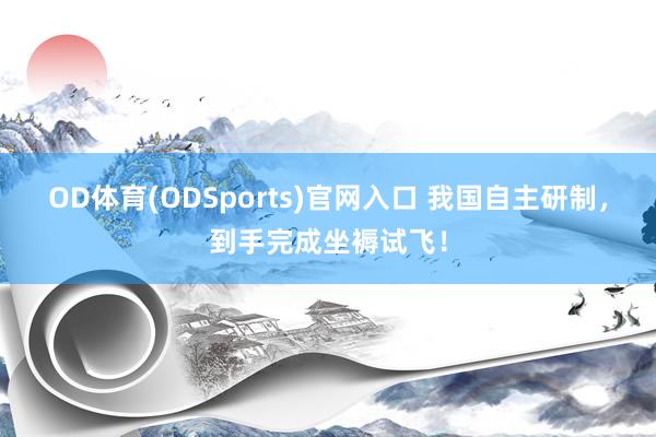 OD体育(ODSports)官网入口 我国自主研制，到手完成坐褥试飞！