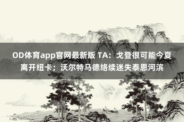 OD体育app官网最新版 TA：戈登很可能今夏离开纽卡；沃尔特马德络续迷失泰恩河滨