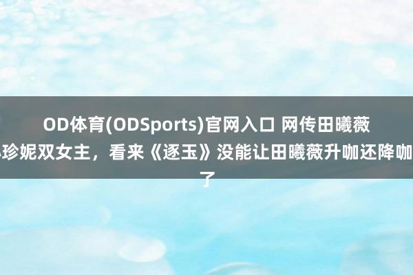 OD体育(ODSports)官网入口 网传田曦薇孙珍妮双女主，看来《逐玉》没能让田曦薇升咖还降咖了