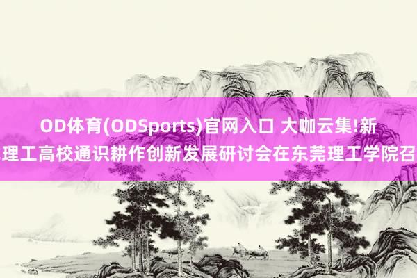 OD体育(ODSports)官网入口 大咖云集!新式理工高校通识耕作创新发展研讨会在东莞理工学院召开