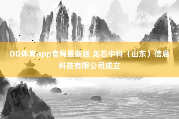 OD体育app官网最新版 龙芯中科（山东）信息科技有限公司成立