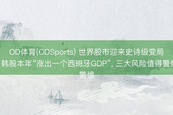 OD体育(ODSports) 世界股市迎来史诗级变局! 韩股本年“涨出一个西班牙GDP”， 三大风险值得警惕
