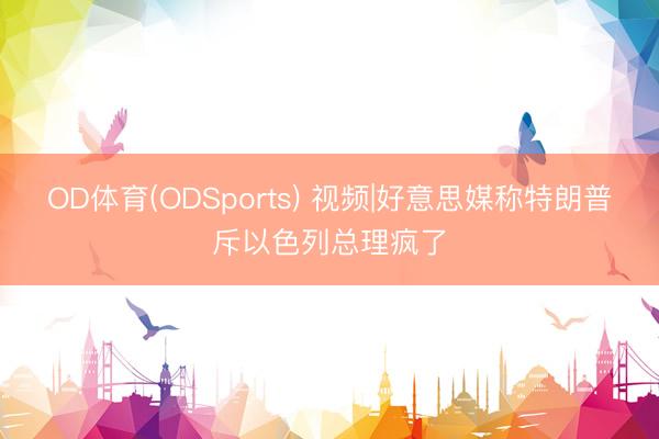OD体育(ODSports) 视频|好意思媒称特朗普斥以色列总理疯了