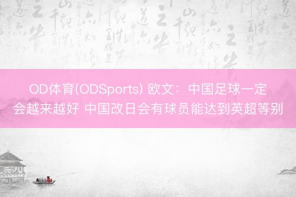 OD体育(ODSports) 欧文：中国足球一定会越来越好 中国改日会有球员能达到英超等别